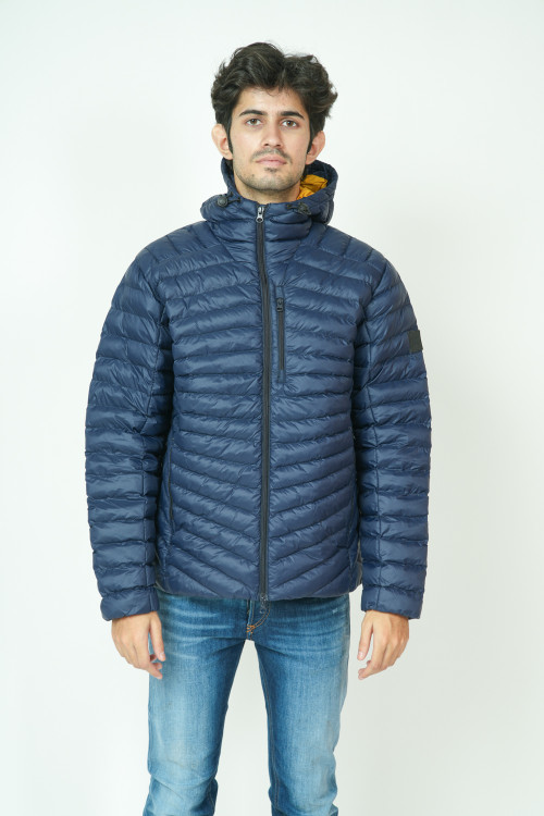 Advid Navy Packable Jacket Navy Blue