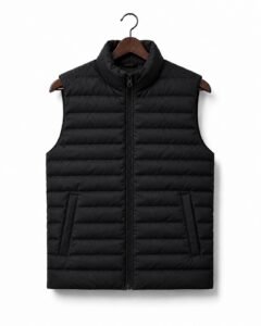 ADVID-JACKET109SL NYLON POLY FILLED BONDED JACKET ZIPPER HALF SLEEVES