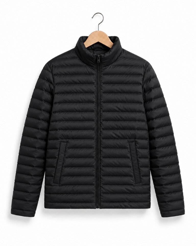 ADVID-JACKET109 NYLON POLY FILLED BONDED JACKET ZIPPER FULL SLEEVES